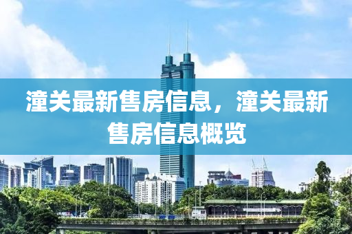 潼关最新售房信息，潼关最新售房信息概览