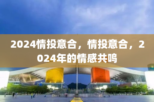 2024情投意合，情投意合，2024年的情感共鸣