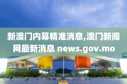 新澳门内幕精准消息,澳门新闻网最新消息 news.gov.mo