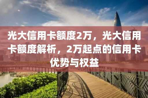 光大信用卡额度2万，光大信用卡额度解析，2万起点的信用卡优势与权益