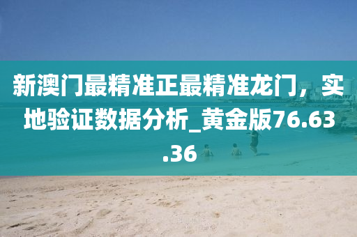 新澳门最精准正最精准龙门，实地验证数据分析_黄金版76.63.36