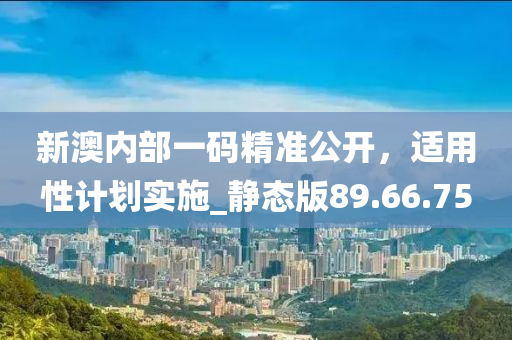 新澳内部一码精准公开，适用性计划实施_静态版89.66.75