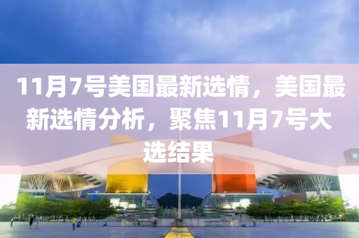 11月7号美国最新选情，美国最新选情分析，聚焦11月7号大选结果