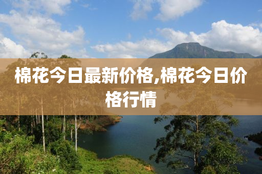 棉花今日最新价格,棉花今日价格行情