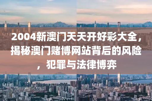 2004新澳门天天开好彩大全，揭秘澳门赌博网站背后的风险，犯罪与法律博弈