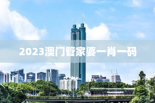 2023澳门管家婆一肖一码