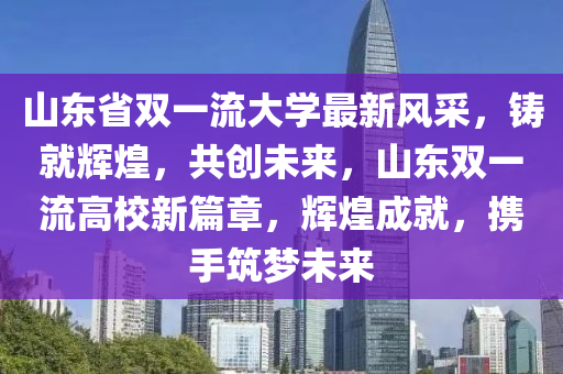 山东省双一流大学最新风采，铸就辉煌，共创未来，山东双一流高校新篇章，辉煌成就，携手筑梦未来