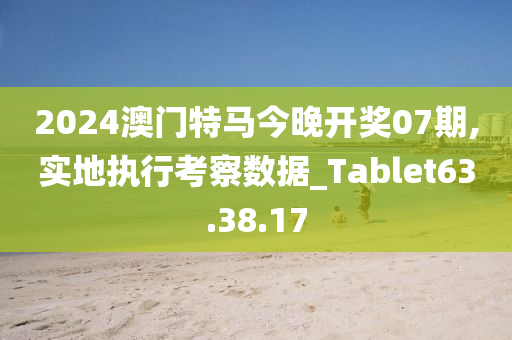 2024澳门特马今晚开奖07期,实地执行考察数据_Tablet63.38.17