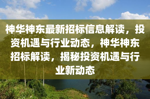 神华神东最新招标信息解读，投资机遇与行业动态，神华神东招标解读，揭秘投资机遇与行业新动态