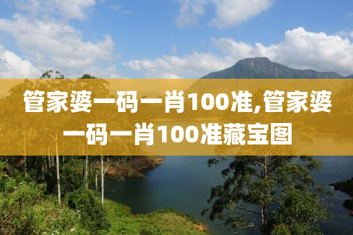 管家婆一码一肖100准,管家婆一码一肖100准藏宝图