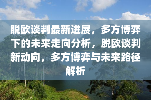 脱欧谈判最新进展，多方博弈下的未来走向分析，脱欧谈判新动向，多方博弈与未来路径解析