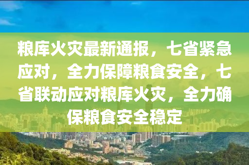 粮库火灾最新通报，七省紧急应对，全力保障粮食安全，七省联动应对粮库火灾，全力确保粮食安全稳定