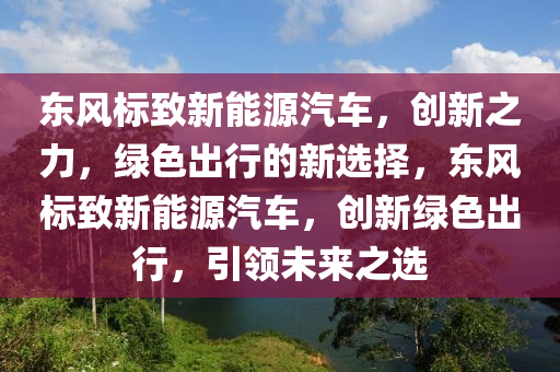 东风标致新能源汽车，创新之力，绿色出行的新选择，东风标致新能源汽车，创新绿色出行，引领未来之选