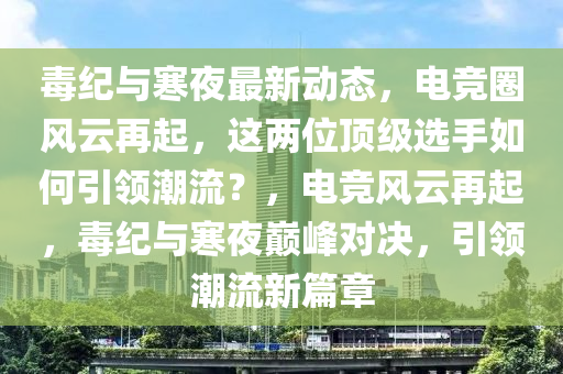 毒纪与寒夜最新动态，电竞圈风云再起，这两位顶级选手如何引领潮流？，电竞风云再起，毒纪与寒夜巅峰对决，引领潮流新篇章