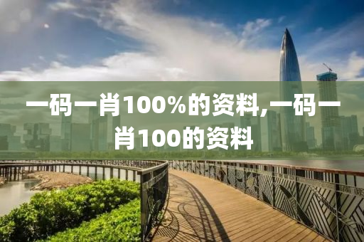 一码一肖100%的资料,一码一肖100的资料