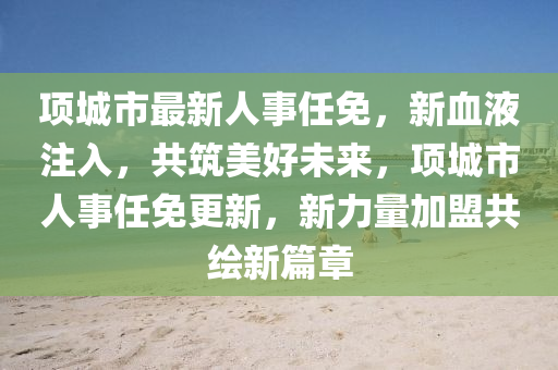 项城市最新人事任免，新血液注入，共筑美好未来，项城市人事任免更新，新力量加盟共绘新篇章