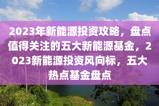 2023年新能源投资攻略，盘点值得关注的五大新能源基金，2023新能源投资风向标，五大热点基金盘点