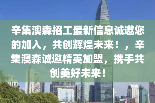 辛集澳森招工最新信息诚邀您的加入，共创辉煌未来！，辛集澳森诚邀精英加盟，携手共创美好未来！