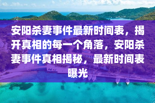 安阳杀妻事件最新时间表，揭开真相的每一个角落，安阳杀妻事件真相揭秘，最新时间表曝光