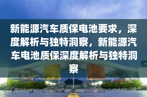 新能源汽车质保电池要求，深度解析与独特洞察，新能源汽车电池质保深度解析与独特洞察