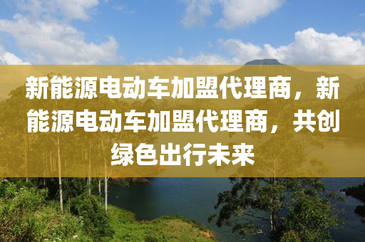 新能源电动车加盟代理商，新能源电动车加盟代理商，共创绿色出行未来