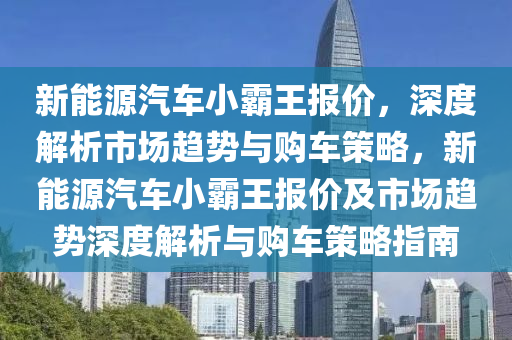 新能源汽车小霸王报价，深度解析市场趋势与购车策略，新能源汽车小霸王报价及市场趋势深度解析与购车策略指南