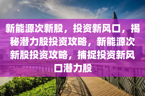 新能源次新股，投资新风口，揭秘潜力股投资攻略，新能源次新股投资攻略，捕捉投资新风口潜力股