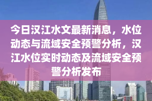 今日汉江水文最新消息，水位动态与流域安全预警分析，汉江水位实时动态及流域安全预警分析发布