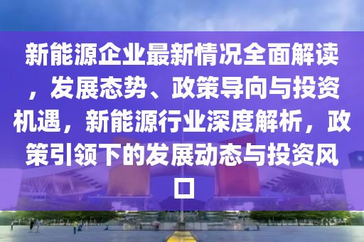 新能源企业最新情况全面解读，发展态势、政策导向与投资机遇，新能源行业深度解析，政策引领下的发展动态与投资风口