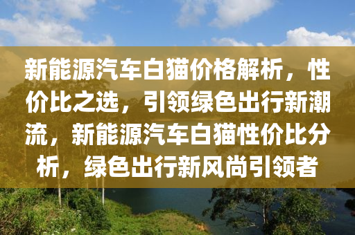 新能源汽车白猫价格解析，性价比之选，引领绿色出行新潮流，新能源汽车白猫性价比分析，绿色出行新风尚引领者