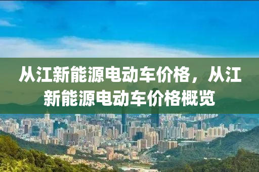 从江新能源电动车价格，从江新能源电动车价格概览