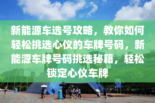 新能源车选号攻略，教你如何轻松挑选心仪的车牌号码，新能源车牌号码挑选秘籍，轻松锁定心仪车牌