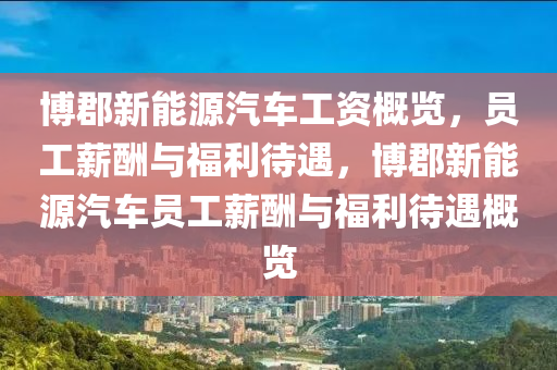 博郡新能源汽车工资概览，员工薪酬与福利待遇，博郡新能源汽车员工薪酬与福利待遇概览