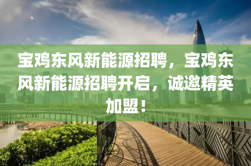 宝鸡东风新能源招聘，宝鸡东风新能源招聘开启，诚邀精英加盟！