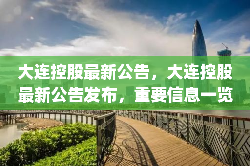 大连控股最新公告，大连控股最新公告发布，重要信息一览