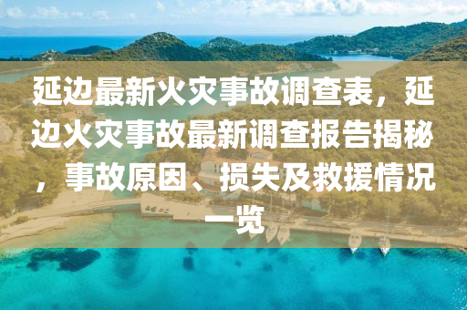 延边最新火灾事故调查表，延边火灾事故最新调查报告揭秘，事故原因、损失及救援情况一览