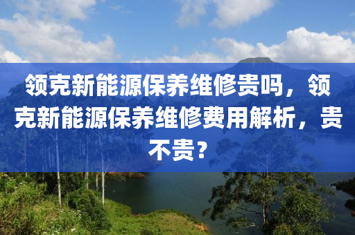 领克新能源保养维修贵吗，领克新能源保养维修费用解析，贵不贵？