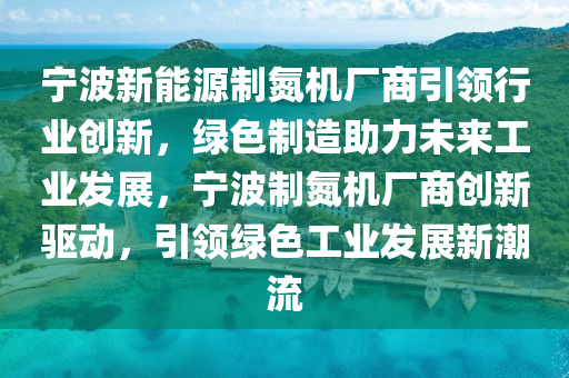 宁波新能源制氮机厂商引领行业创新，绿色制造助力未来工业发展，宁波制氮机厂商创新驱动，引领绿色工业发展新潮流