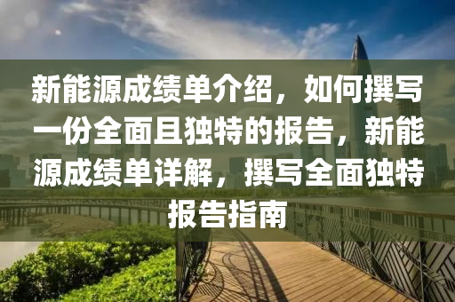 新能源成绩单介绍，如何撰写一份全面且独特的报告，新能源成绩单详解，撰写全面独特报告指南