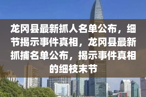 龙冈县最新抓人名单公布，细节揭示事件真相，龙冈县最新抓捕名单公布，揭示事件真相的细枝末节