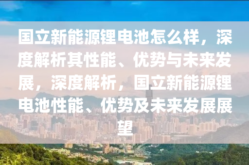 国立新能源锂电池怎么样，深度解析其性能、优势与未来发展，深度解析，国立新能源锂电池性能、优势及未来发展展望