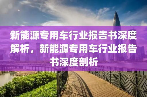 新能源专用车行业报告书深度解析，新能源专用车行业报告书深度剖析