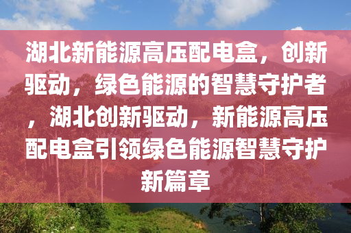 湖北新能源高压配电盒，创新驱动，绿色能源的智慧守护者，湖北创新驱动，新能源高压配电盒引领绿色能源智慧守护新篇章