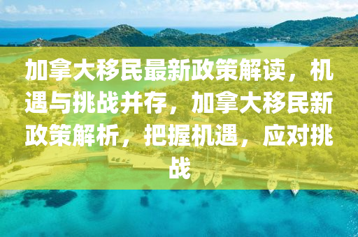 加拿大移民最新政策解读，机遇与挑战并存，加拿大移民新政策解析，把握机遇，应对挑战