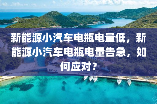 新能源小汽车电瓶电量低，新能源小汽车电瓶电量告急，如何应对？