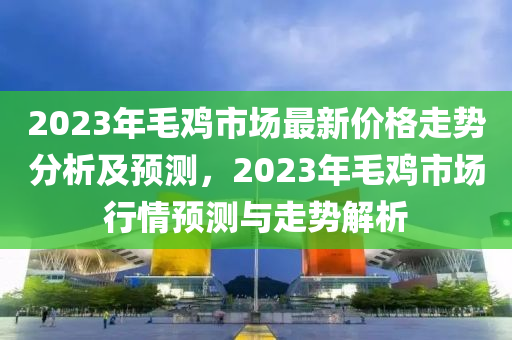 2023年毛鸡市场最新价格走势分析及预测，2023年毛鸡市场行情预测与走势解析