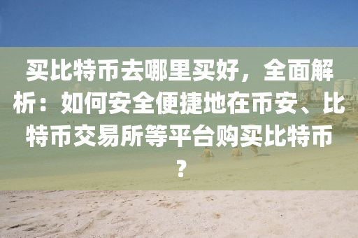 买比特币去哪里买好，全面解析：如何安全便捷地在币安、比特币交易所等平台购买比特币？