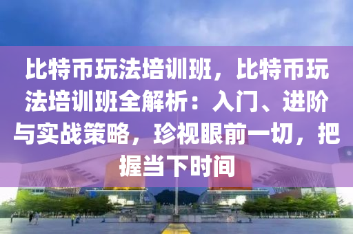 比特币玩法培训班，比特币玩法培训班全解析：入门、进阶与实战策略，珍视眼前一切，把握当下时间