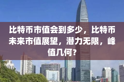 比特币市值会到多少，比特币未来市值展望，潜力无限，峰值几何？