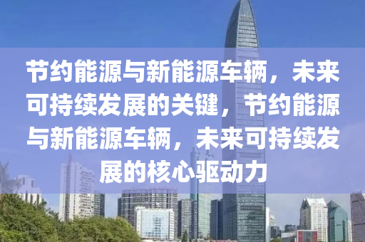 节约能源与新能源车辆，未来可持续发展的关键，节约能源与新能源车辆，未来可持续发展的核心驱动力